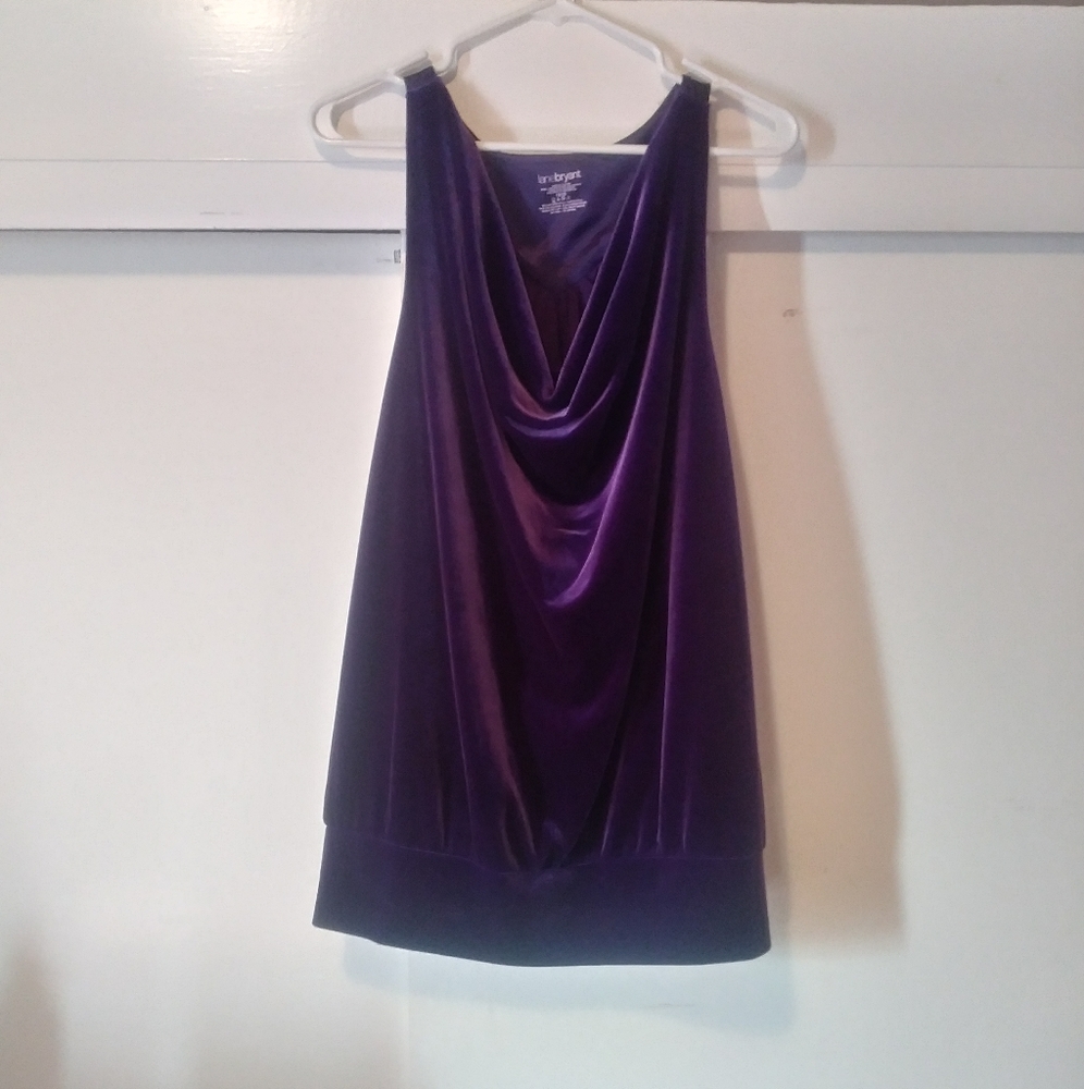 Lane Bryant Velvety Purple Top